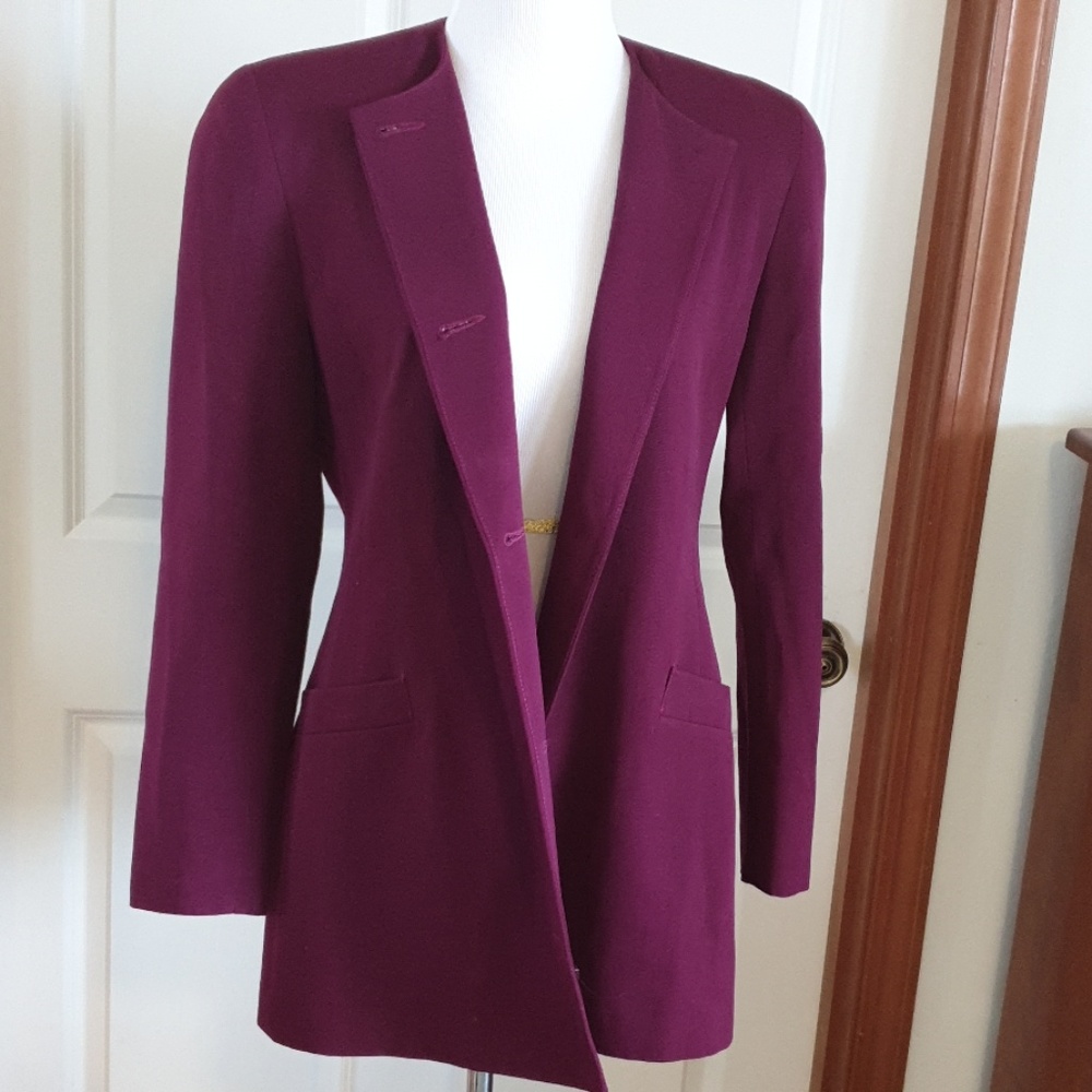 CHRISTIAN DIOR the suit purple blazer vintage